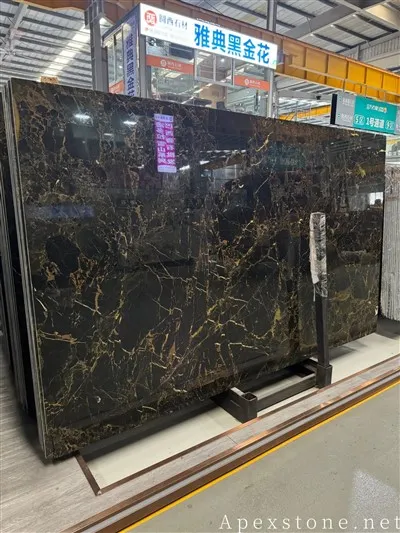 Atena Portoro Stone Black mramorne ploče