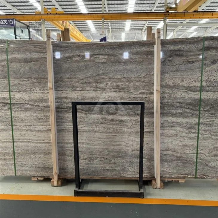 Titanium Silver Travertine Affordable Brown Stone